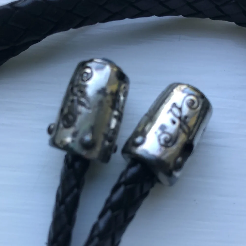 Vintage Y2K Brighton Black Leather Lariat Belt Western Cowgirl Southwest